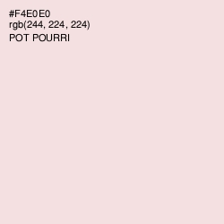 #F4E0E0 - Pot Pourri Color Image